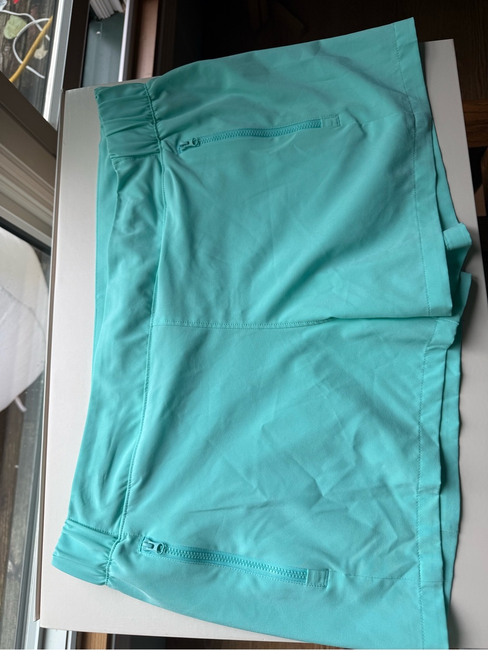 Reel Legends Teal Athletic Shorts with Zipper Pockets